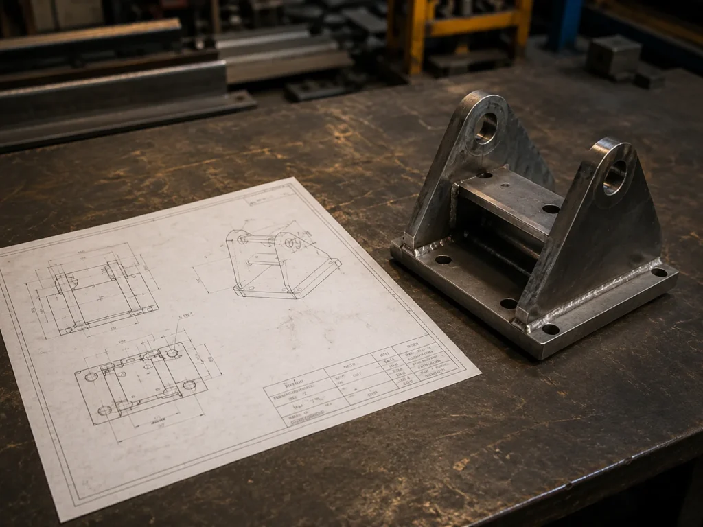 Fabricación industrial según plano, muestra o levantamiento técnico