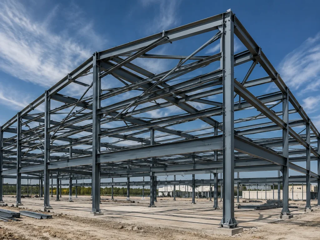 Estructuras metálicas industriales fabricadas para plantas, equipos y líneas de proceso