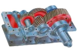 Tren de engranajes de reductor industrial, selección y dimensionamiento según torque y ciclo de trabajo